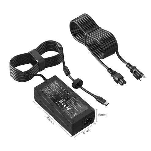 65W Universal USB C Type C Laptop Charger for Lenovo Thinkpad Yoga Dell HP Acer Asus Samsung Google and More Type C Fast Charging Laptop Computer Power Adapter