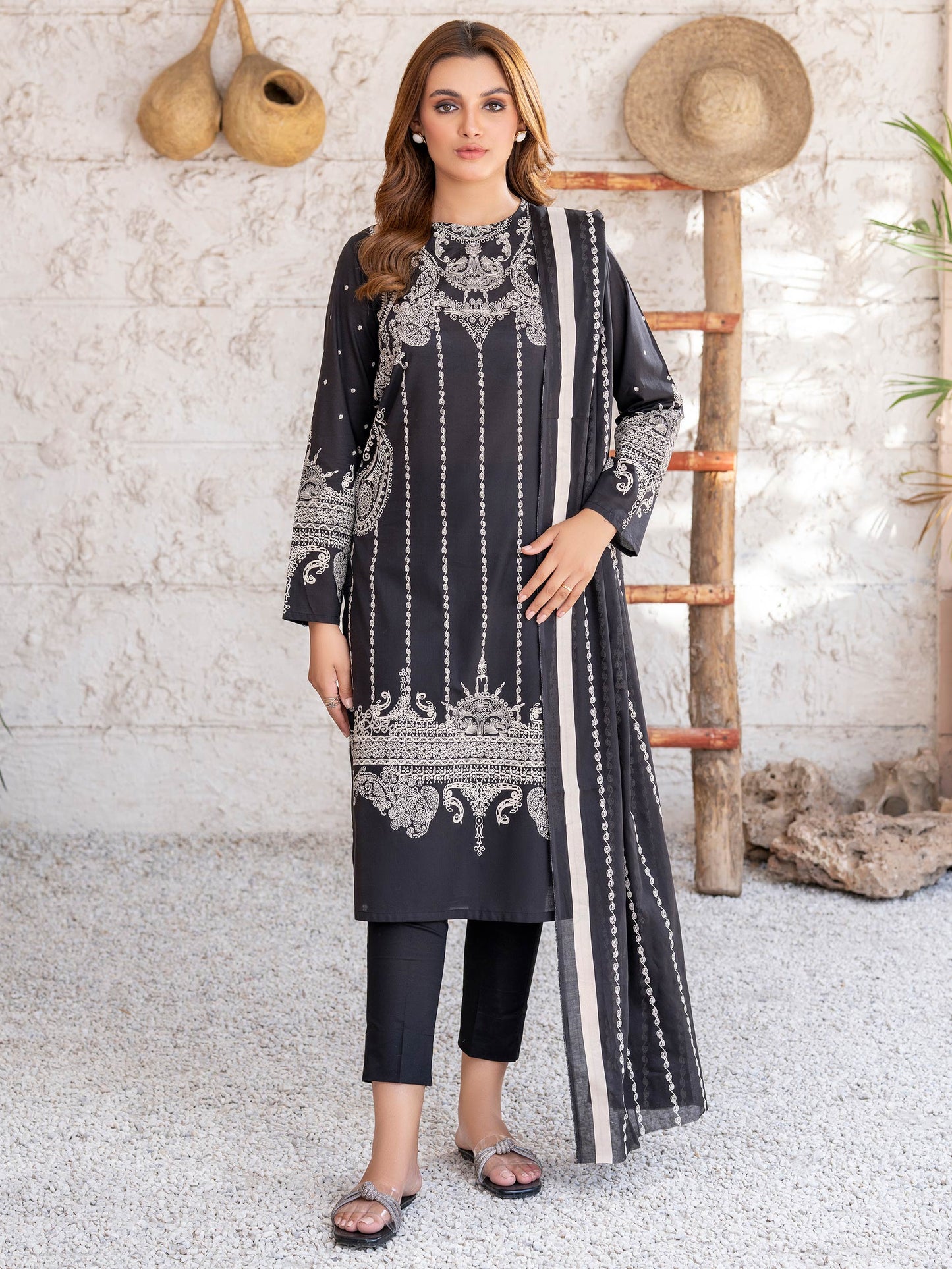 2 Piece Lawn Suit-Paste Print (Unstitched)